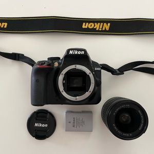 Nikon D3400 DSLR camera- only used handful of times. Perfect, new condition.